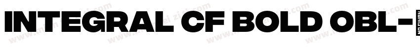 Integral CF Bold Obl字体转换